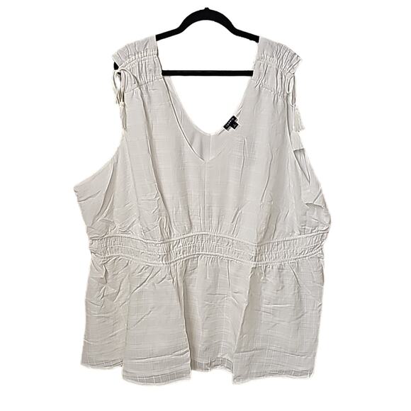 Torrid Window Pane V-Neck Sleeveless Tank Women's Plus Size 5X NWT - Picture 1 of 11